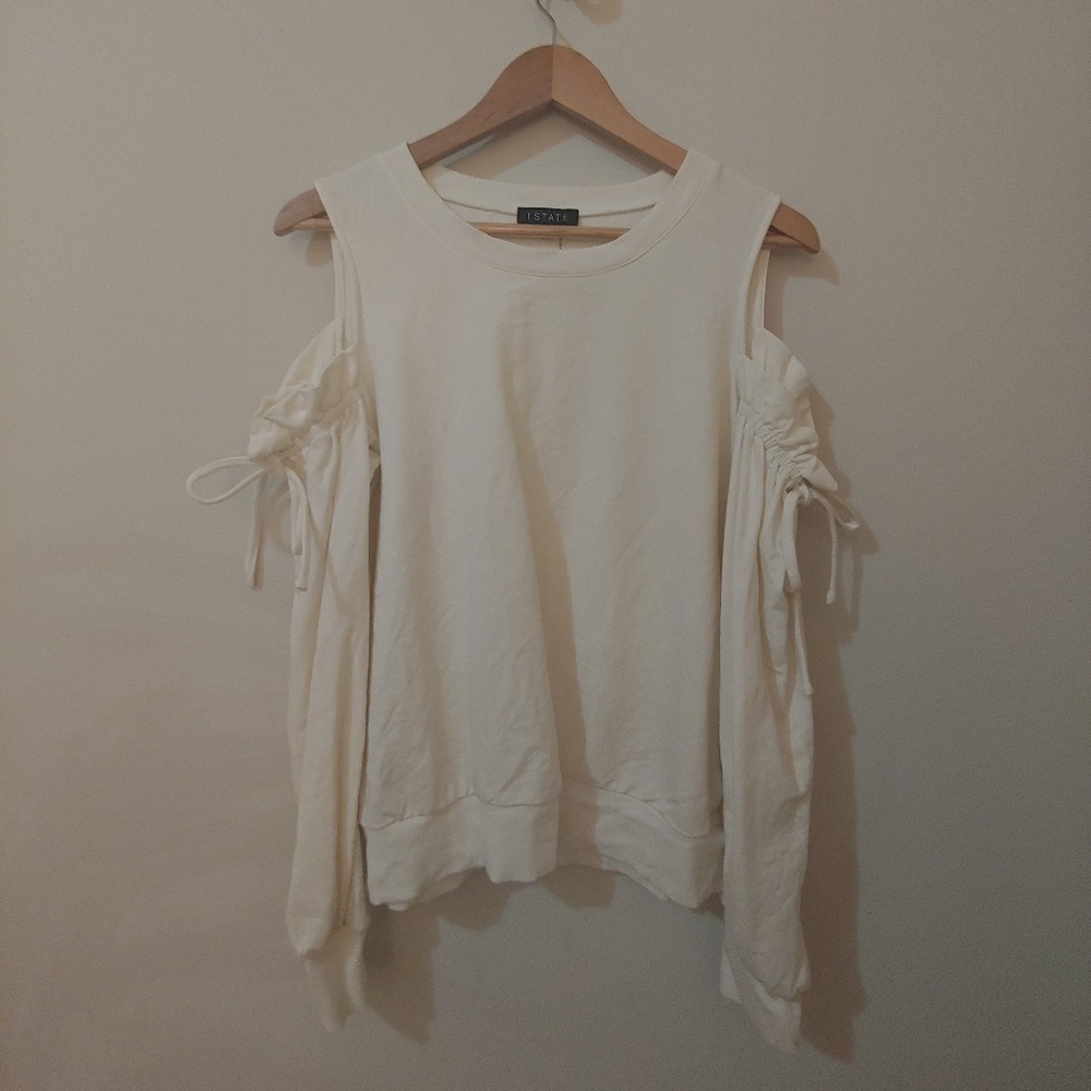 Cold shoulder sweatshirt